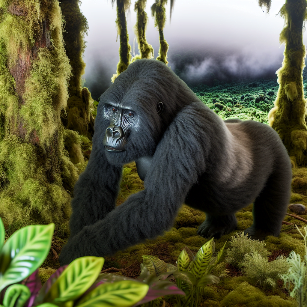 Gorilla di montagna (Gorilla beringei beringei)