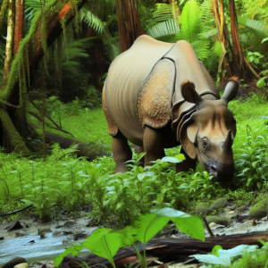 Rinoceronte di Sumatra (Dicerorhinus sumatrensis)
