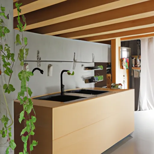 Design per la casa ecologica con elementi di eleganza e sostenibilità.