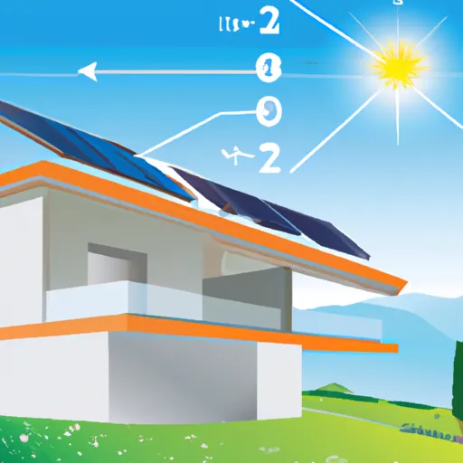 Casa green e tecnologica con soluzioni innovative per l'efficienza energetica.