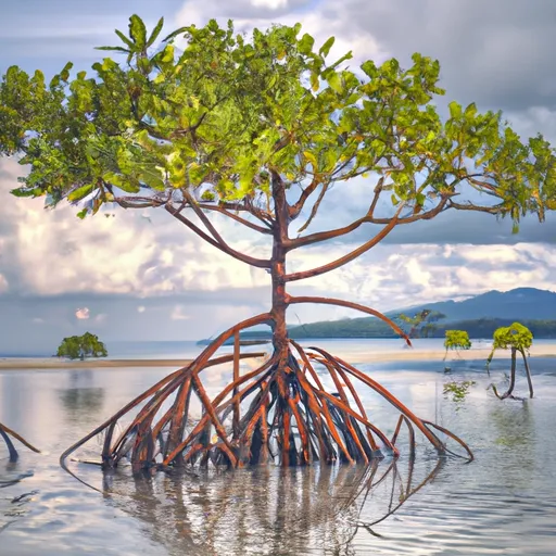 Mangrovie che proteggono dalle catastrofi climatiche