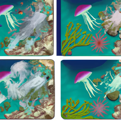 Illustrazione degli oceani e del loro ruolo nell'ecosistema.